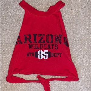University of Arizona halter/ crop top